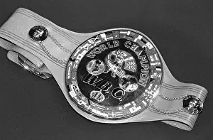 The WBC world heavyweight boxing title belt