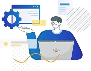 Advisor Prints: Website Design - Full Stack Developer - Illustration as EPS 10 File