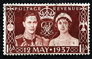 Penny Prints: Wedding of King George VI of the UK (1936-1952) and Elizabeth Bowes Lyon (Queen Mother)