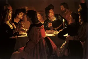 Supper Prints: The Wedding Supper, Honthorst, Gerard van, 1615