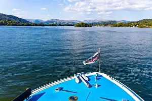 Wendermere lake near Bowness-on-Windermere in Lake District, a region and national park in Cumbria in northwest England