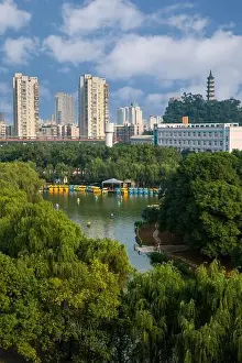 City Scene Prints: Wenzhou, Zhejiang, China. Apartment Buildings in Background