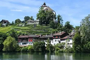 Werdenberg, Switzerland - 14 July 2024: view at the village of Werdenberg on Switzerland