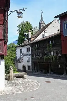 Werdenberg, Switzerland - 14 July 2024: view at the village of Werdenberg on Switzerland