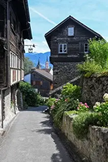 Werdenberg, Switzerland - 14 July 2024: view at the village of Werdenberg on Switzerland