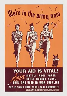 Contribution Prints: We're in the Army Now - Your Aid is Vital!