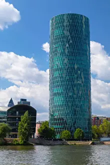 Frankfurt Prints: Westhafen Tower, Frankfurt, Hesse, Germany
