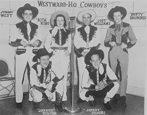 Entertaining Prints: The 'Westward-Ho Cowboys' band was a Country music group active between the 1930s and 1950s
