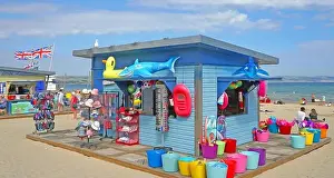Inflatable Prints: Weymouth beach shop hut