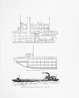 Motorboat Prints: Whaleback design A whaleback was a type of cargo steamship of unusual design