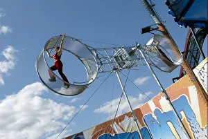 Spinning Prints: Wheel of Death circus stunt