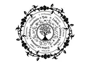 Occult Prints: wheel of the Year is an annual cycle of seasonal festivals