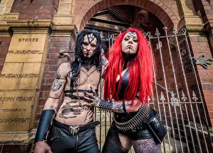 Punk Prints: Whitby, UK. 22nd April, 2017. The Whitby Goth Weekend (WGW)