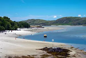Fine Weather Prints: The white sands of Morar, near Mallaig, Scotland during a heatwave, July 2018
