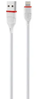 Cord Prints: White USB to Lightning cable for Apple mobile devices