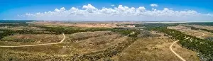 South Australia Prints: Wide aerial panorama of Canunda, South Australia