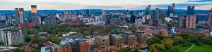 Salford Prints: Wide panorama of Salford and Manchester Skyline photographed from Salford