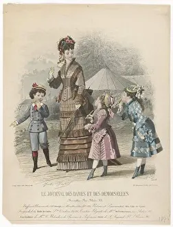 Outfits Prints: Wife and three children outside