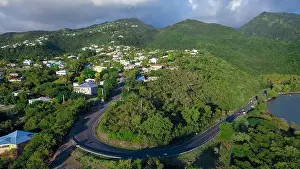 Guadeloupe Prints: Wild and Beautiful Coastline of the Relaxing Guadeloupe Island, Caribbean islands