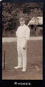 Advertising Prints: Wilfred Rhodes - Vintage Cigarette Card Illustration