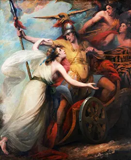 Connecticut Prints: William Artaud, The Triumph of Mercy, from Collins Ode To Mercy 1788-1790 Oil on canvas