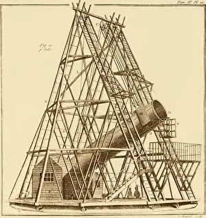 Enhancement Prints: William Herschel 40 Foot Telescope, 1880s