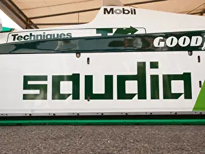 Williams Prints: Williams 6 wheel F1 race car with ground effect side skirts Goodwood Festival Of Speed England UK 2012