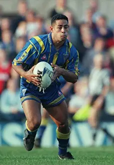 Rugby League Prints: WILLIE SWANN WARRINGTON WOLVES RLFC 10 March 1997