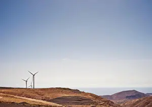 Lanzarote Prints: Wind turbines, Lanzarote, Spain