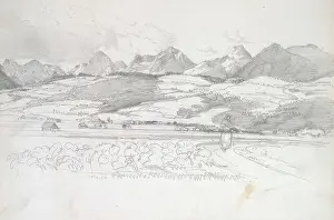 1871 Prints: Windischgarsten, sketchbook Passini Johann Nepomuk; 31 paginated pages