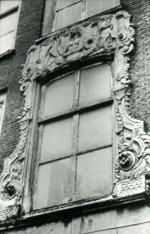 Woodwork Prints: Window frame with a mermaid