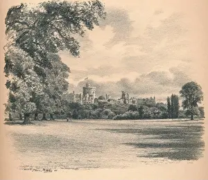 Windsor Castle From the Home Park, 1902. Artist: Thomas Robert Way