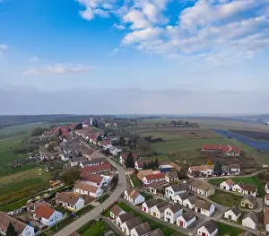 Villány Prints: Wine cellars in a row in Southern Hungary in Palkonya village