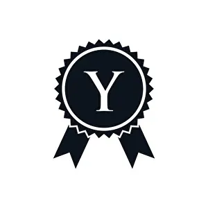 Warranty Prints: Winner Award Certified Medal Badge On Y Logo Template
