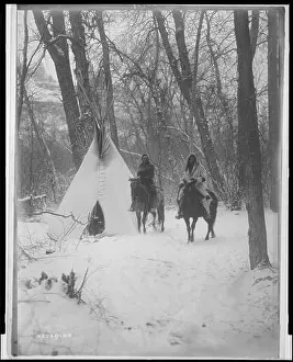 Ethnic Prints: The winter camp Apsaroke, Title from item