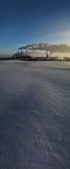 White Smoke Prints: Winter landscape