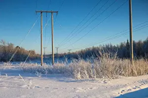 Rovaniemi Prints: Winter landscape in Kiruna, Lapland, northern Sweden. Photographed in January