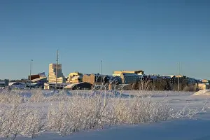 Rovaniemi Prints: Winter landscape in Kiruna, Lapland, northern Sweden. Photographed in January