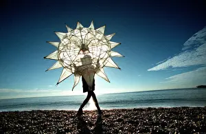 One Woman Prints: Winter Solstice celebration on Brighton beach at the annual Burning of the Clocks ceremony
