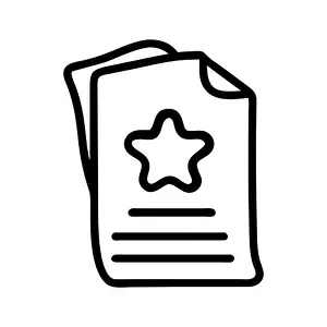 Favorite Prints: Wish list outline icon hand