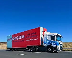 Carriageway Prints: Wm. Pringle & Son Limited HGV hauling Home Bargains trailer