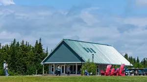 Green Building Prints: Wolfe Lake Visitor Center - a tourist information center with green building features