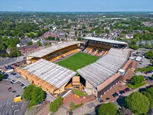 Wolverhampton, United Kingdom. Molineux Stadium home of Wolverhampton Wanderers, Aerial Image. 26th May 2023