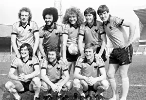 Twentieth Century Prints: Wolves League Cup final players 1980 Andy Gray George Berry Robert Plant John Richards and Emlyn Hughes