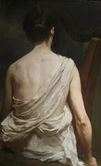 Intimate Prints: Woman with a Harp is a painting by Elizabeth Nourse