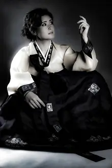Traditional Costume Prints: Woman in Korean traditional costume