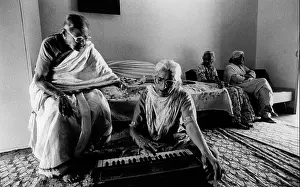 Establishment Prints: Woman playing harmonium Arya Mahila Ashram Old people home N