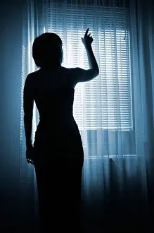 Daydreaming Prints: Woman reaching for light