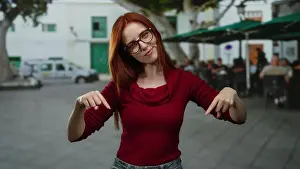 Woman Red Prints: Woman with red hair