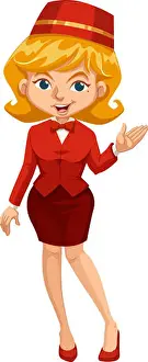Grown Up Prints: Woman in red suit